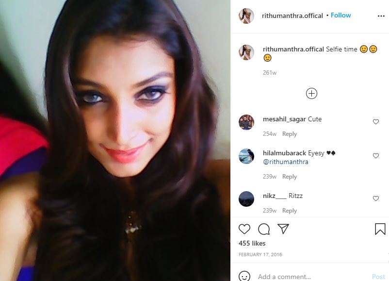 Rithu Manthra Wiki, Age, Height, Husband, Caste, Family, Biography & More 17 Rithu Manthra first IG post