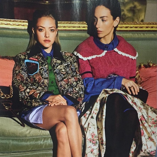 Rose Hanbury with Amanda Seyfried for Vogue Magazine