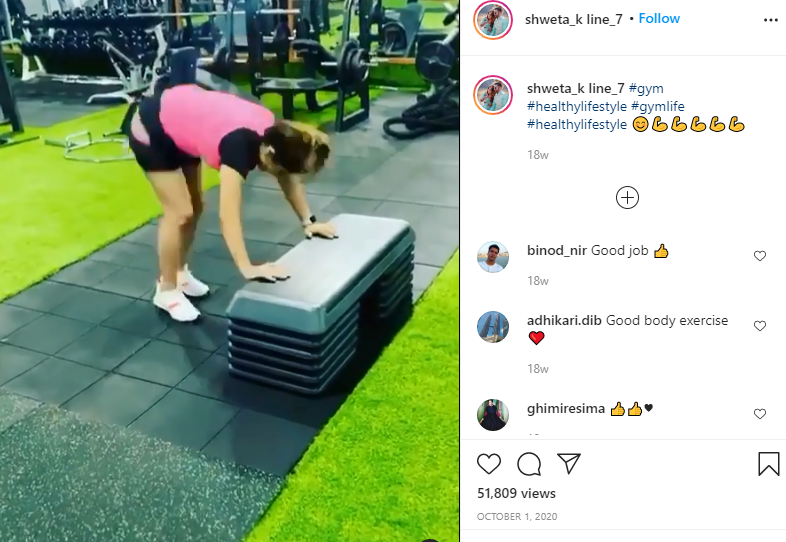 Shweta Khadka gym