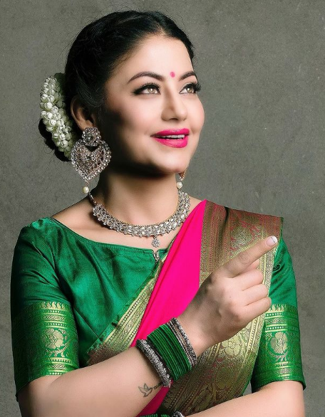 Shweta Khadka loves wearing traditional dresses