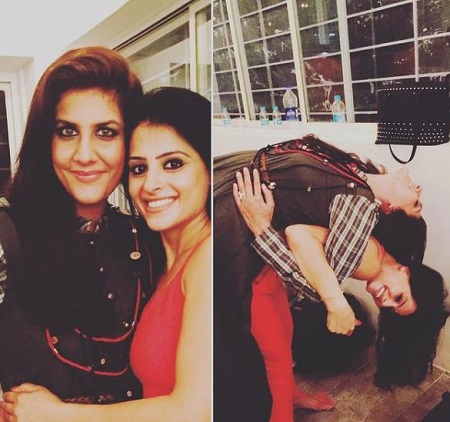 Sunaina Rekhi with friend Ambika Anand