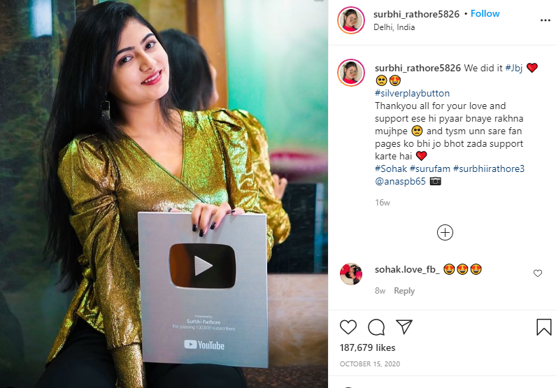 Surbhi Rathore Age, Height, Boyfriend, Net worth, Family, Biography & More 8 Surbhi rathore Career