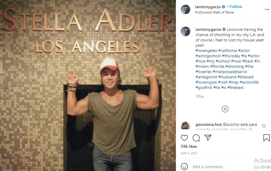 Tony Garza (Actor) Age, Height, Wife, Net worth, Family, Biography & More 5 Tony Garza, alumini of Stella Adler