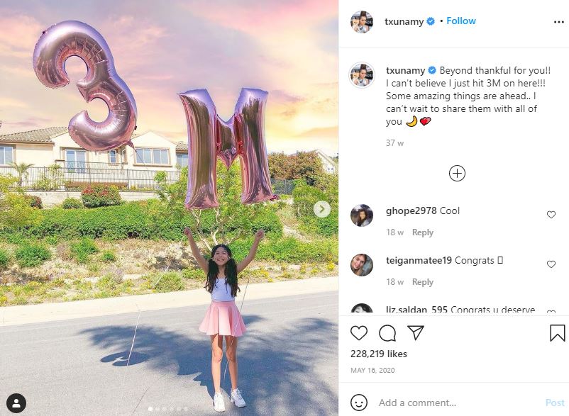 Txunamy Wiki, Height, Age, Boyfriend, Net worth, Family, Biography & More 23 Txunamy's IG account 3 million followers