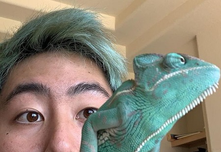 ZHC owns two pet chameleons