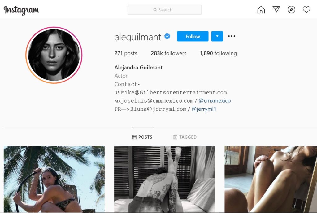 Alejandra Guilmant Wiki, Height, Age, Boyfriend, Family, Biography & More 12 Alejandra Guilmant Instagram account