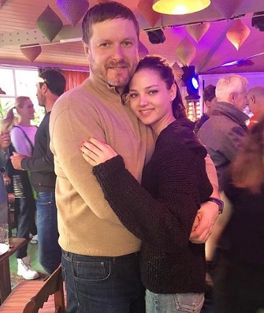 Alesya Kafelnikova and her father Yevgeny Kafelnikov