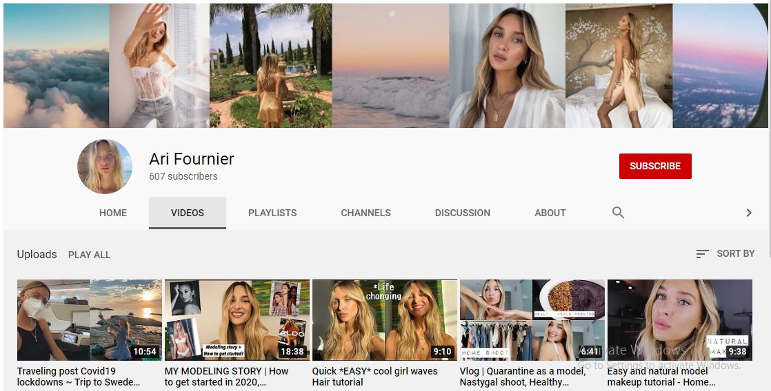 Ari Fournier Youtube channel