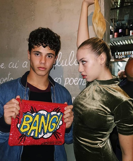 Christian Roberto snapped with his friend Sofia Migliara