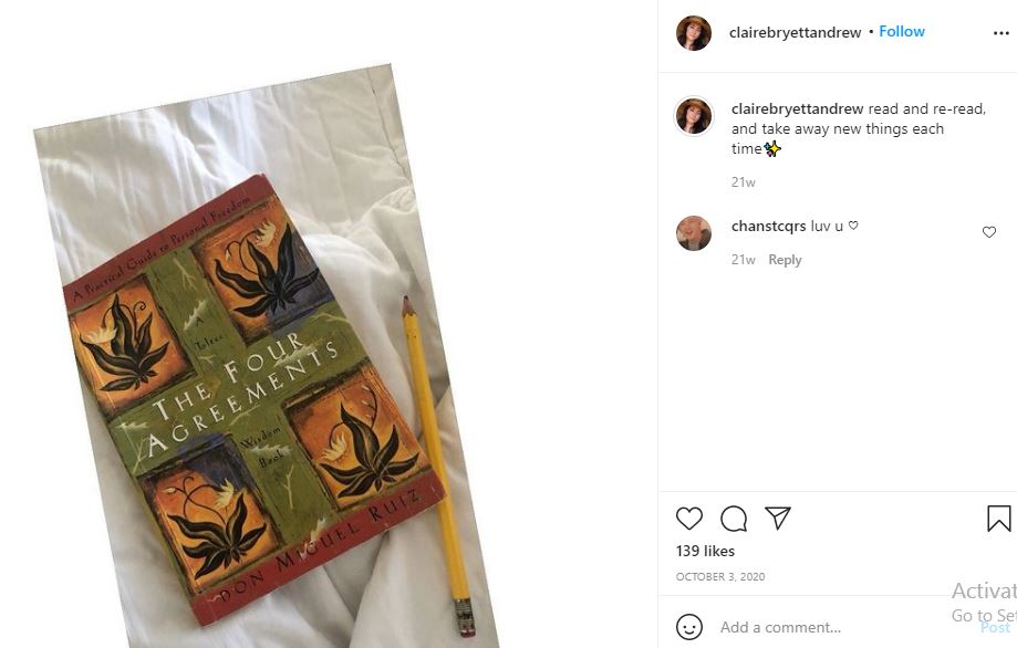 Claire Andrew loves reading