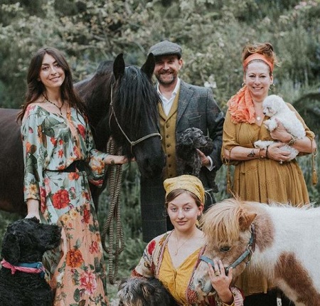 Claire Andrew with her family
