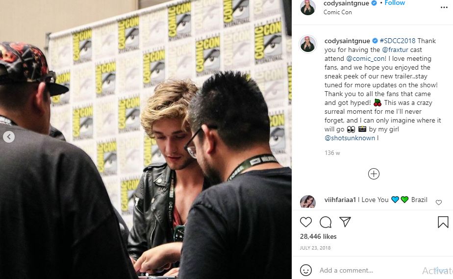 Cody Saintgnue appeared at Comic Con