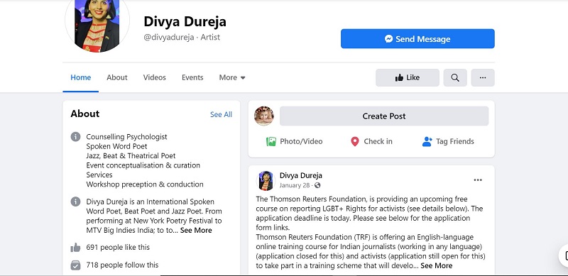 Divya Dureja Wiki, Age, Husband, Net worth, Family, Biography & More 13 Divya Dureja Facebook account