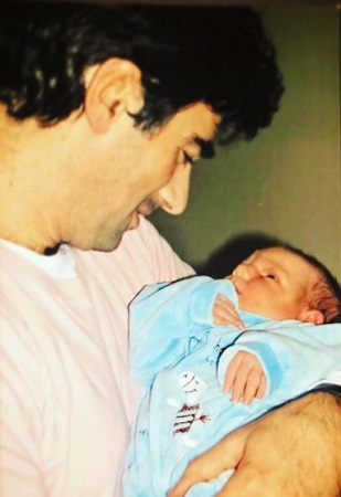 Dukagjin Lipa Wiki, Age, Wife, Net worth, Family, Biography & More 7 Dukagjin Lipa's old photo with his son Gjin