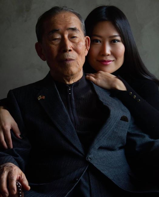 Eileen Park with her grandfather