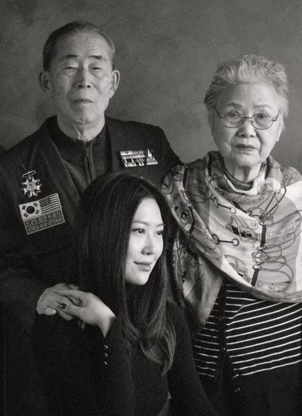 Eileen Park with her grandparents