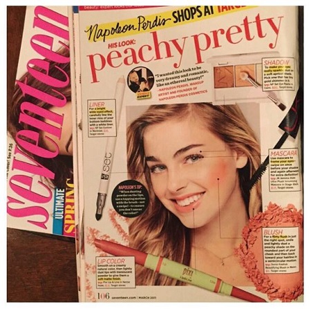 Elizabeth Turner on cover in teenage.