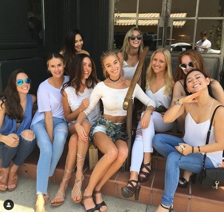 Elizabeth Turner with her friends