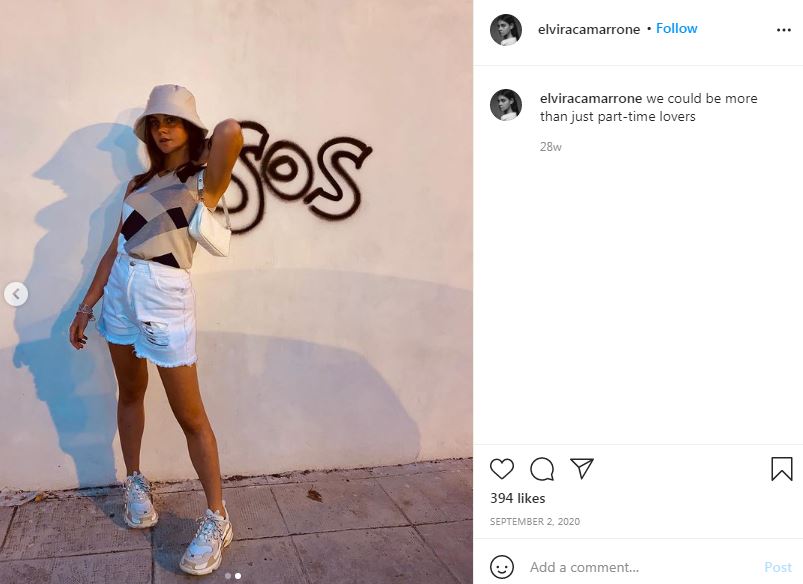 Elvira Camarrone Wiki, Height, Age, Boyfriend, Family, Biography & More 16 Elvira Camarrone first Insta post