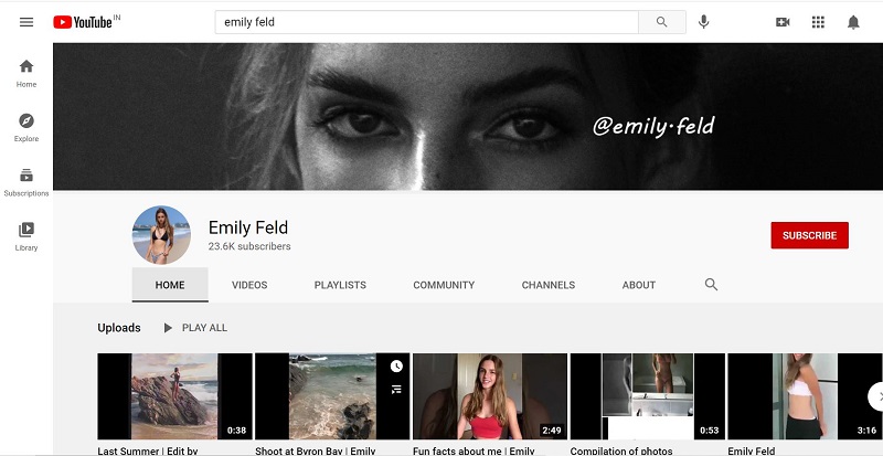 Emily Feld YouTube channel
