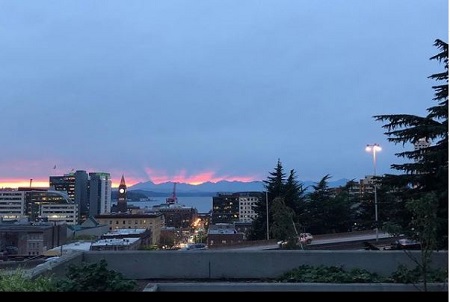 Jahbril Cook shared early morning view