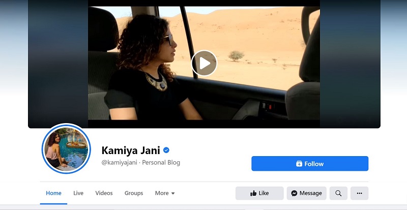 Kamiya Jani: Bio, Height, Age, Husband, Family, Wiki & More 33 Kamiya Jani Facebook account
