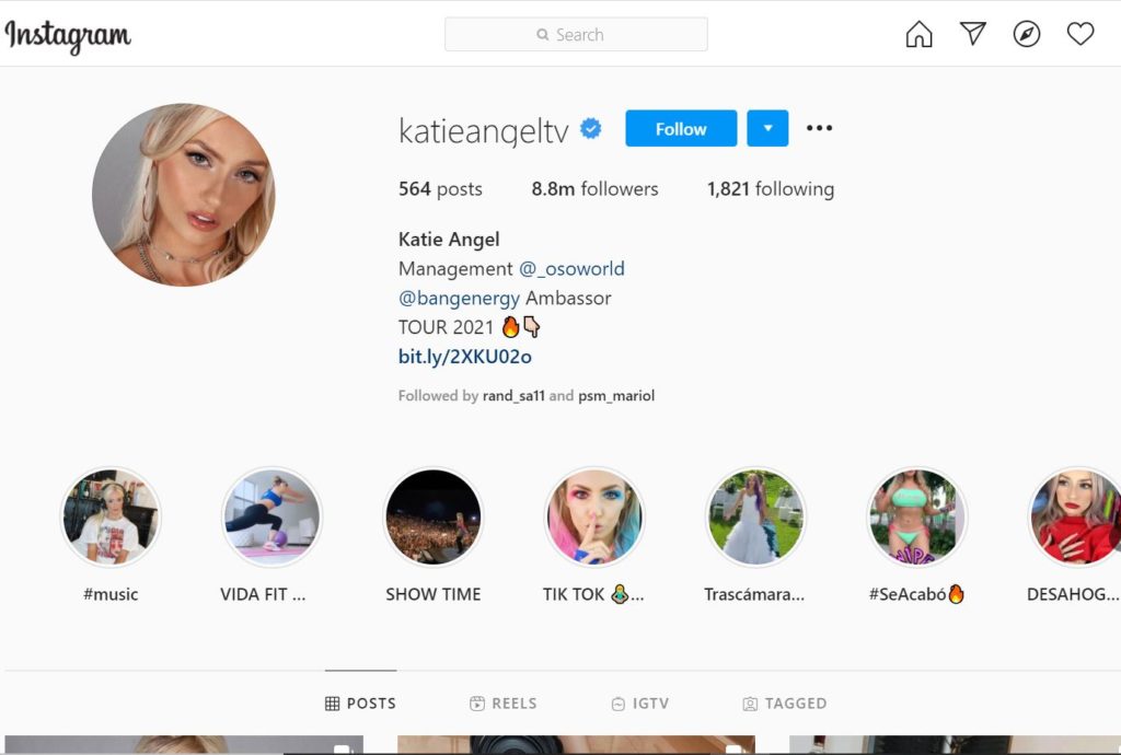 Katie Angel Wiki, Height, Age, Boyfriend, Family, Biography & More 28 Katie Angel Instagram account