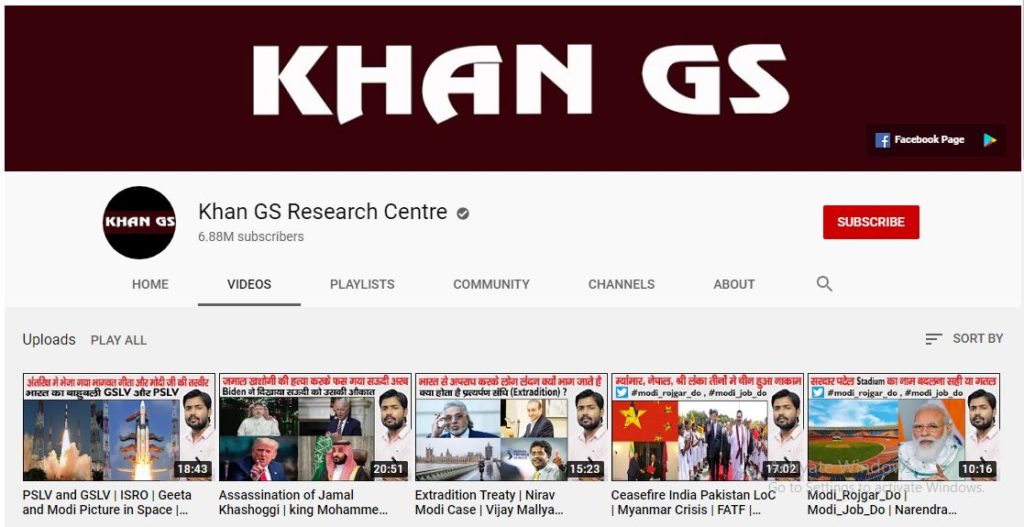 Khan Sir Youtube channel