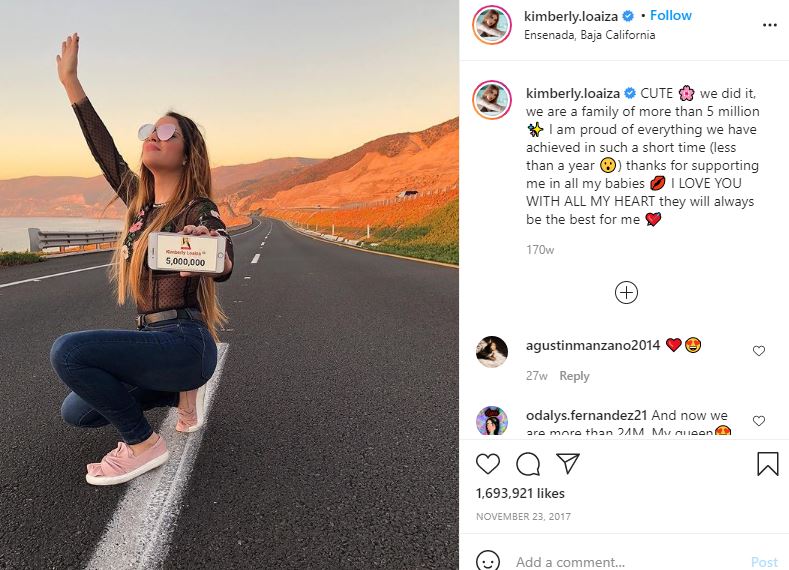 Kimberly Loaiza Wiki, Height, Age, Boyfriend, Family, Biography & More 18 Kimberly Loaiza happy for achieving 5 Million subscribers