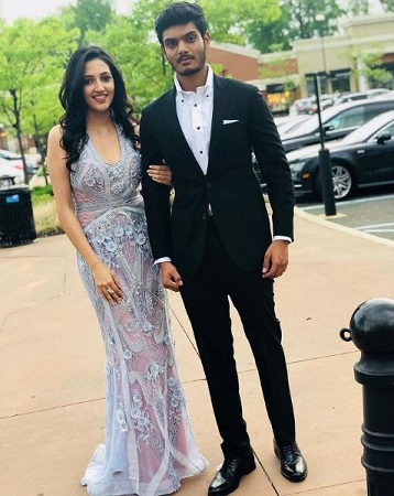 Neha Shetty with actor Akash Puri