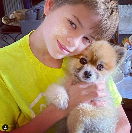 Preston Oliver Wiki, Age, Height, Family, Movies, Biography & More 11 Preston Oliver with his dog Teddy
