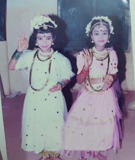 Remya Panicker in her childhood