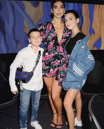 Rina Lipa with her siblings