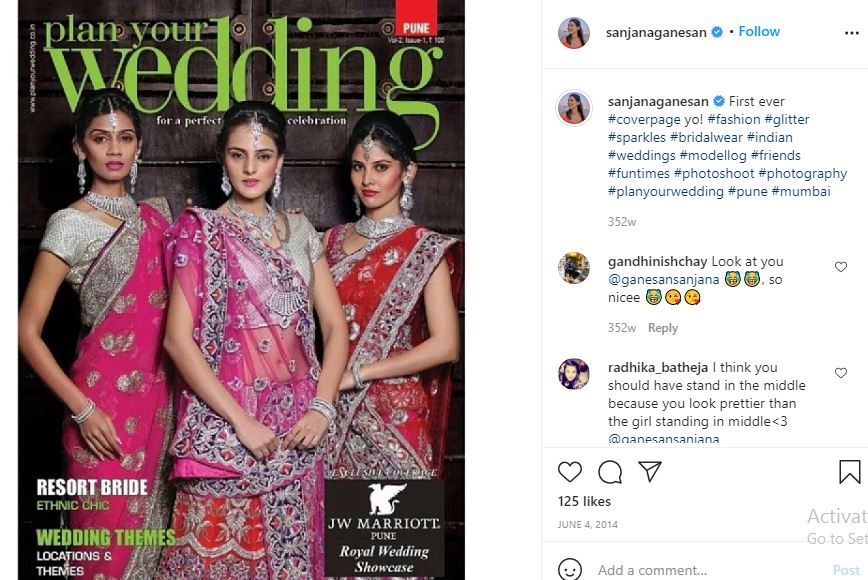 Sanjana Ganesan Wiki, Age, Husband, Height, Family, Biography & More 25 Sanjana Ganesan first magazine cover page