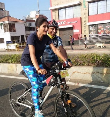 Sastika Rajendran loves cycling