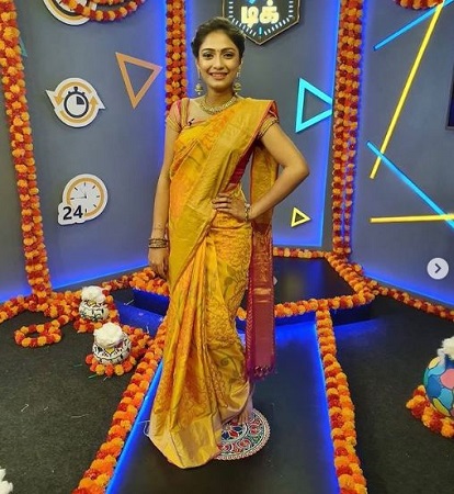 Sastika Rajendran on the set of Tik Tik Tik