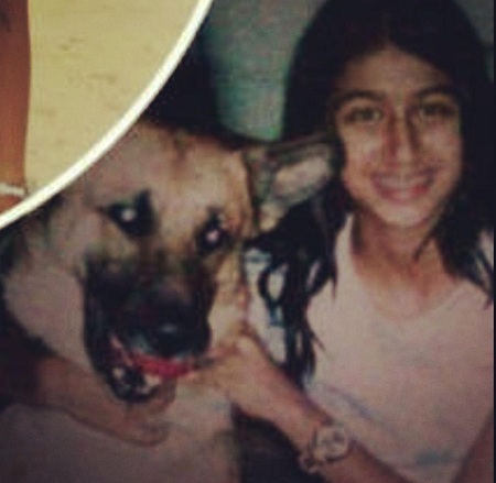 Shaza Morani: Wiki, Age, Husband, Height, Family, Biography & More 42 haza Morani clicked with her Dog 'Tiger' in her childhood