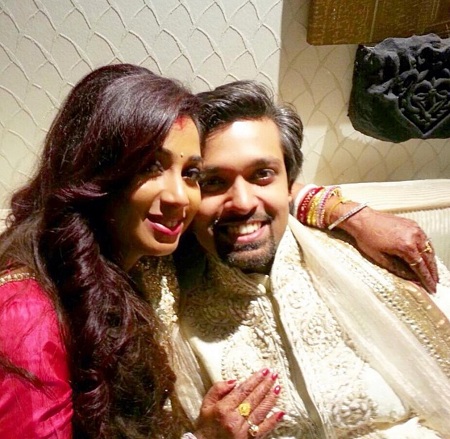 Shiladitya Mukhopadhyaya and Shreya Ghoshal got married in 2015.