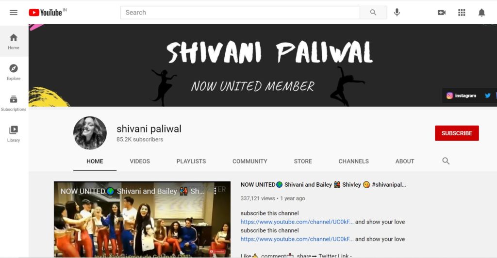 Shivani Paliwal Wiki, Height, Age, Boyfriend, Family, Biography & More 19 Shivani Paliwal YouTube account