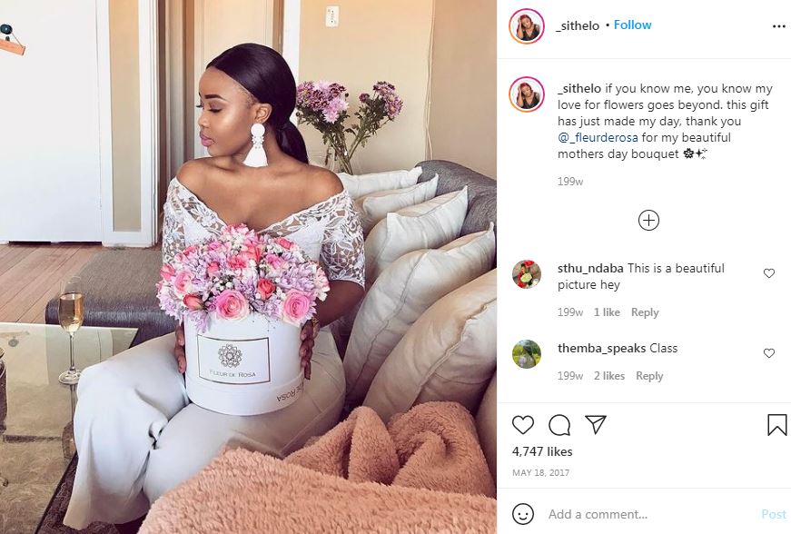 Sithelo Shozi - Wiki, Age, Height, Boyfriend, Net worth, Biography & More 21 Sithelo Shozi loves flowers