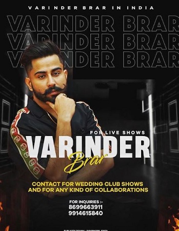 Varinder Brar Wiki, Height, Age, Wife, Family, Songs, Biography & More 15 Unknown Facts Varinder Brar