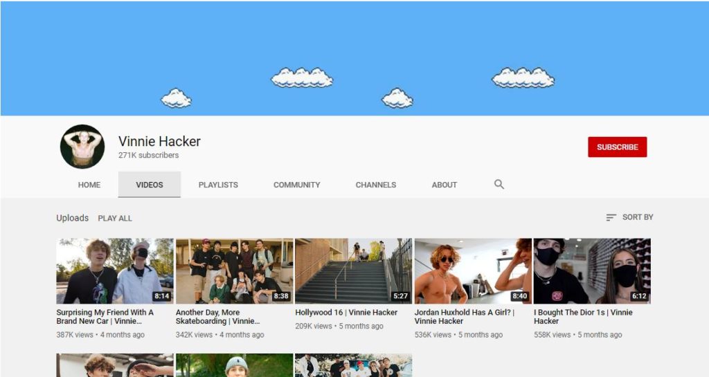 Vinnie Hacker - Bio, Height, Age, Girlfriend, Net worth, Wiki & More 18 Vinnie Hacker Youtube channel