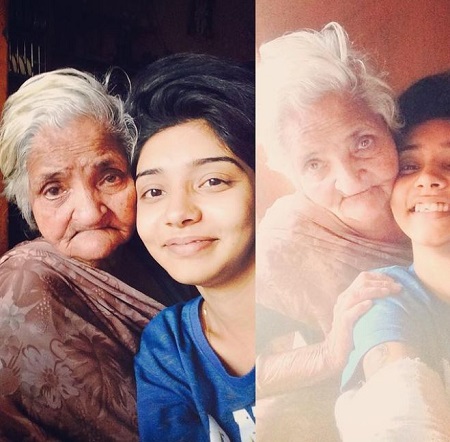 Wish Rathod (Tattoo Girl) Wiki, Height, Age, Boyfriend, Family, Bio & More 5 Wish Rathod with her Grandmother