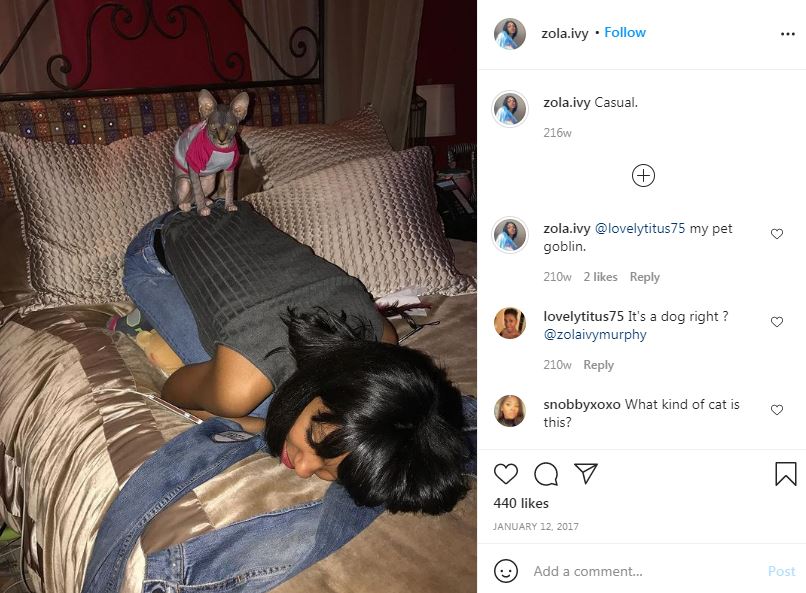 Zola Ivy Murphy first Insta photo