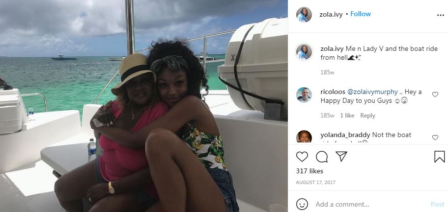 Zola Ivy Murphy with Lady V