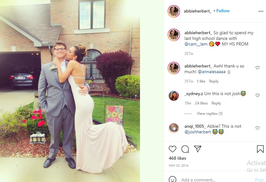 Abbie Herbert Wiki, Height, Age, Husband, Family, Biography & More 3 Abbie Herbert with her high-school prom
