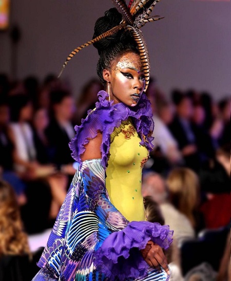 Abena Akuaba walks at the New York Fashion Week