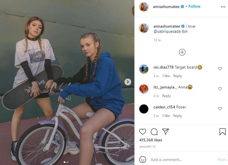Anna Shumate with Sabrina Quesada (SAB)