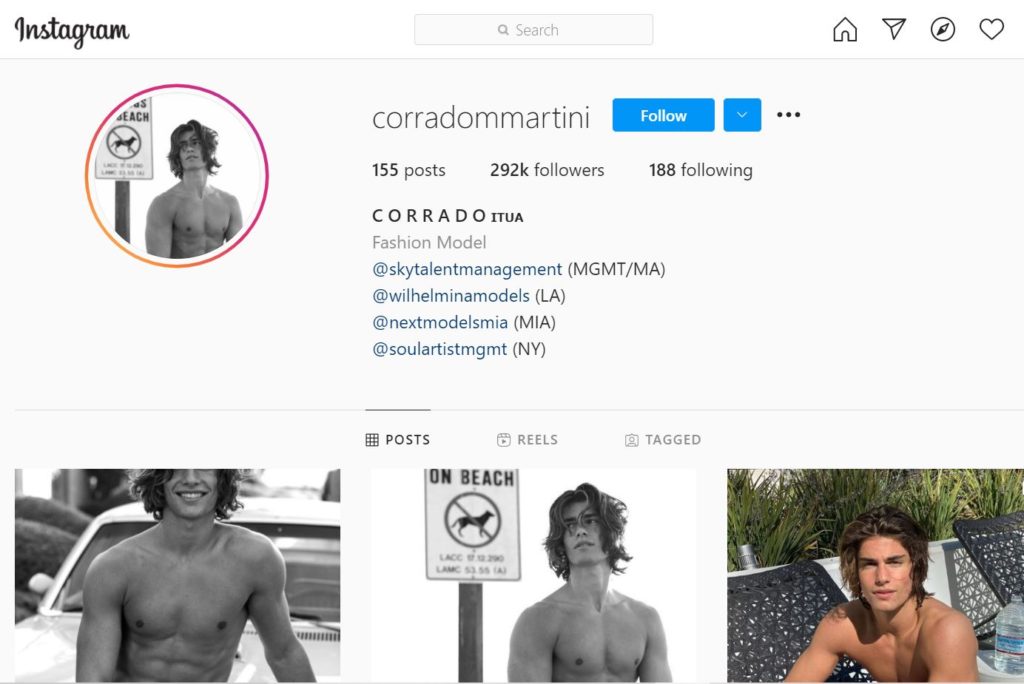 Corrado Martini Wiki | Height, Age, Girlfriend, Family, Biography & More 18 Corrado Martini Instagram account
