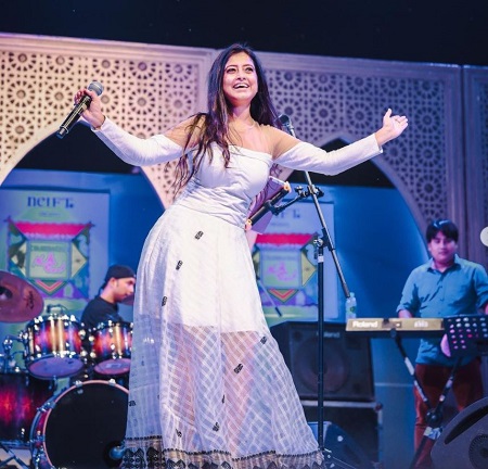 Deeplina Deka while performing